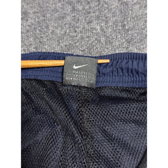 Vintage Nike Track Pants Mens Y2K Gray Tag Navy Nylon Size M - Picture 9 of 10